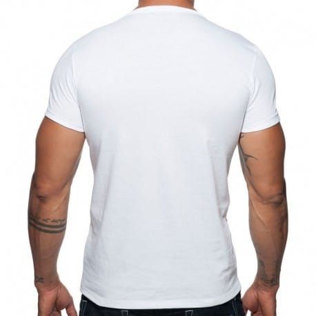 Addicted T-Shirt Military Blanc