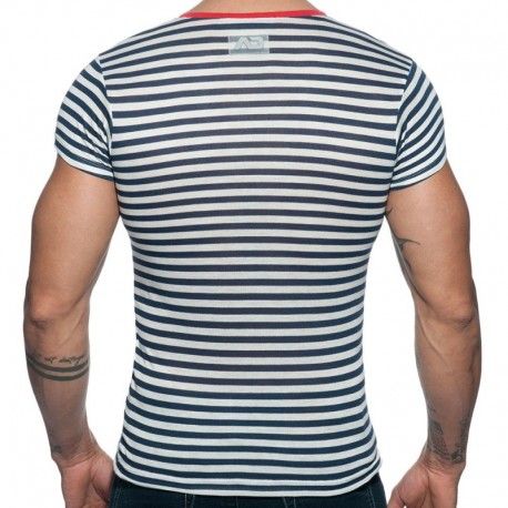 Addicted T-Shirt Sailor Marinière - Rouge