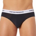Emporio Armani Lot de 2 Slips Cotton Stretch - Blanc - Marine