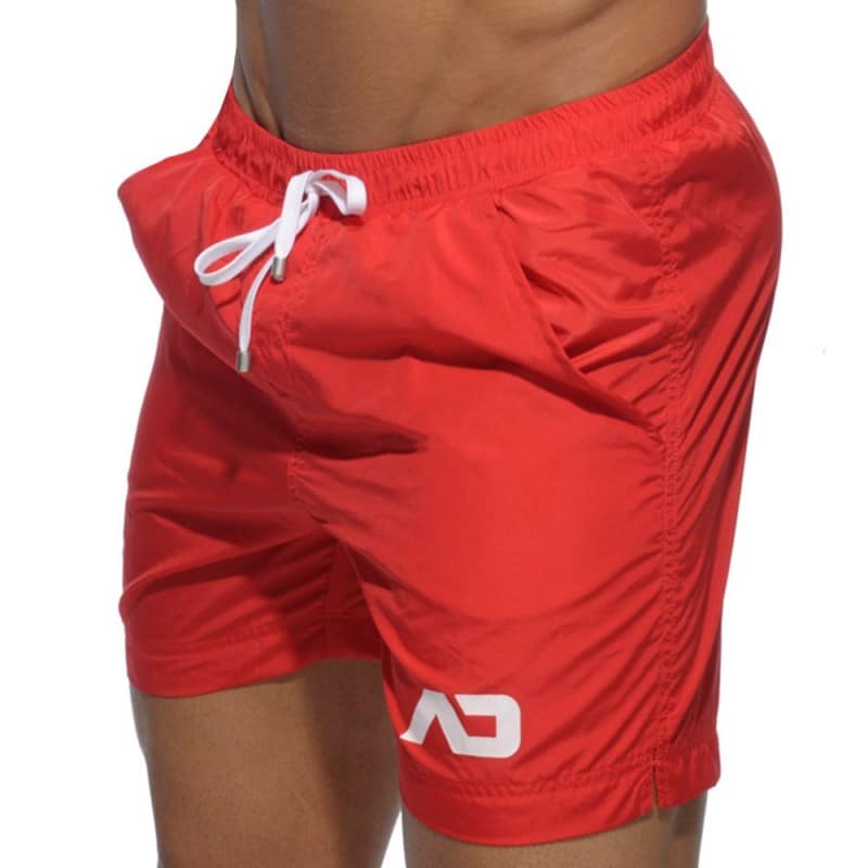 Addicted Short de Bain Long Basic Rouge