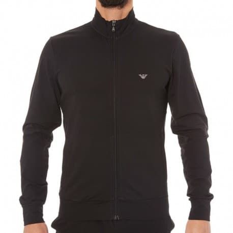 Emporio Armani Tenue d'intérieur Zip Basic Loungewear Noir