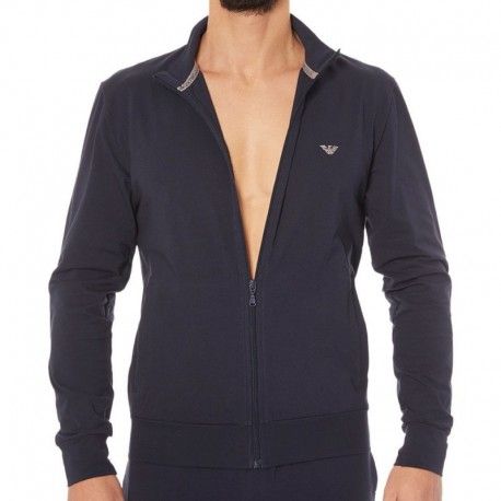 Emporio Armani Tenue d'intérieur Zip Basic Loungewear Marine