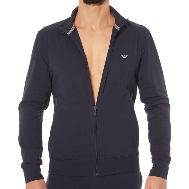 Emporio Armani Tenue d'intérieur Zip Basic Loungewear Marine