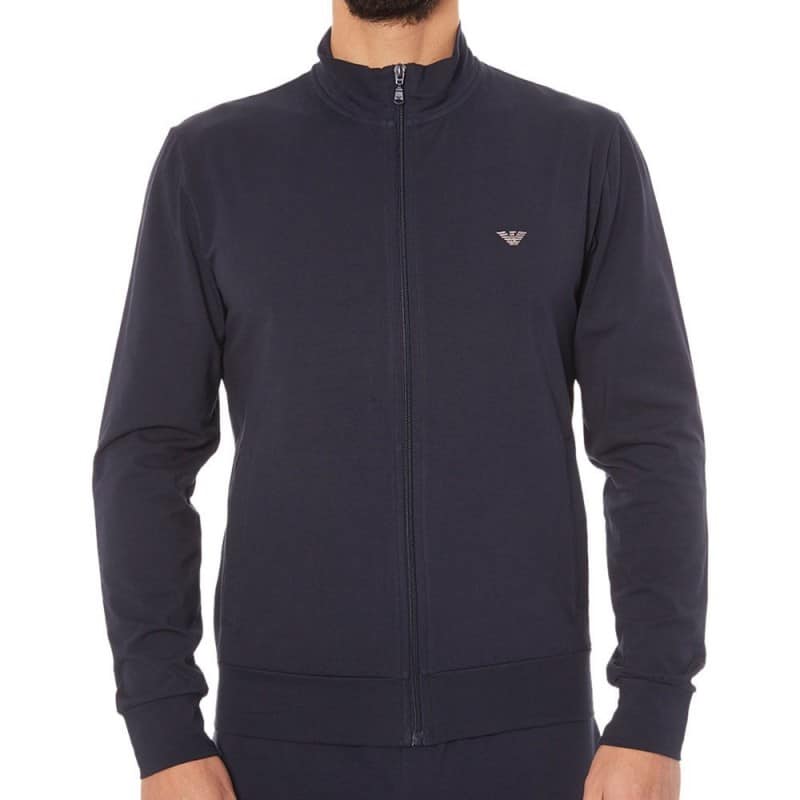 Emporio Armani Tenue d'intérieur Zip Basic Loungewear Marine