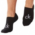 Calvin Klein Lot de 3 Paires de Chaussettes Invisibles Albert Noires
