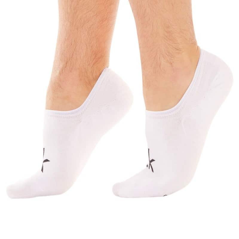 Calvin Klein Lot de 3 Paires de Chaussettes Invisibles Albert Grises - Blanches - Noires