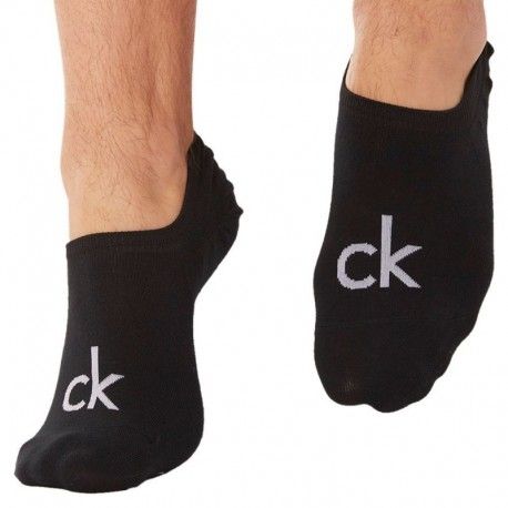 Calvin Klein Lot de 3 Paires de Chaussettes Invisibles Albert Grises - Blanches - Noires