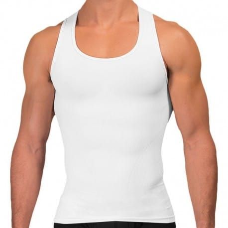 Rounderbum Débardeur Seamless Compression Blanc