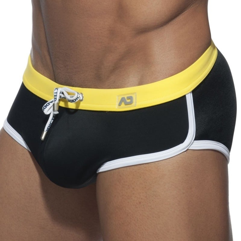 Addicted Slip de Bain Uni Noir