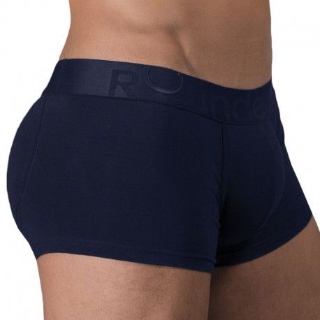 Rounderbum Boxer Court Padded Coton Bleu Marine
