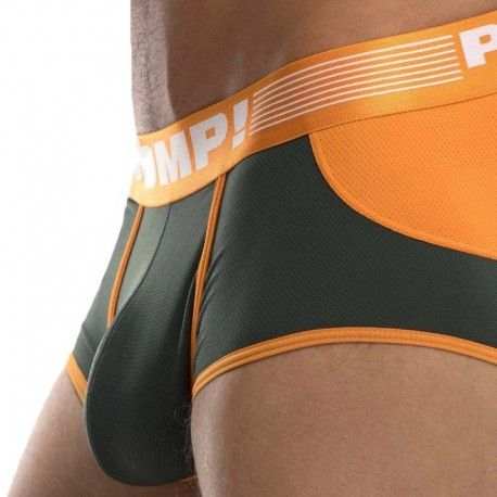 Pump! Squad Access Bottomless Boxer - Khaki - Orange
