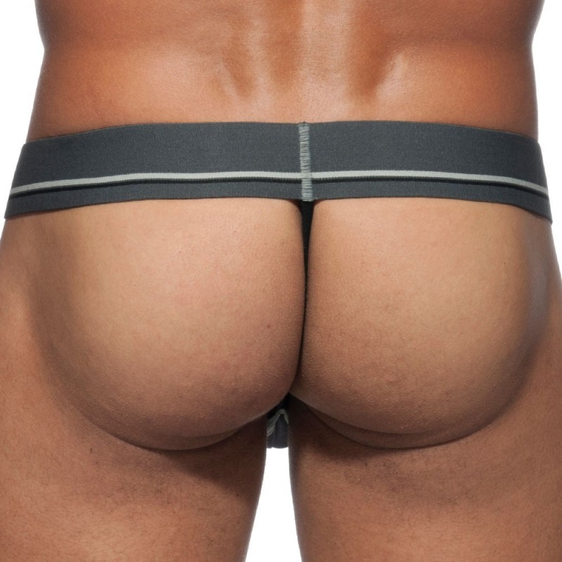 Addicted Lot de 3 Strings Camo Mesh Push Up Kaki - Gris - Bleu